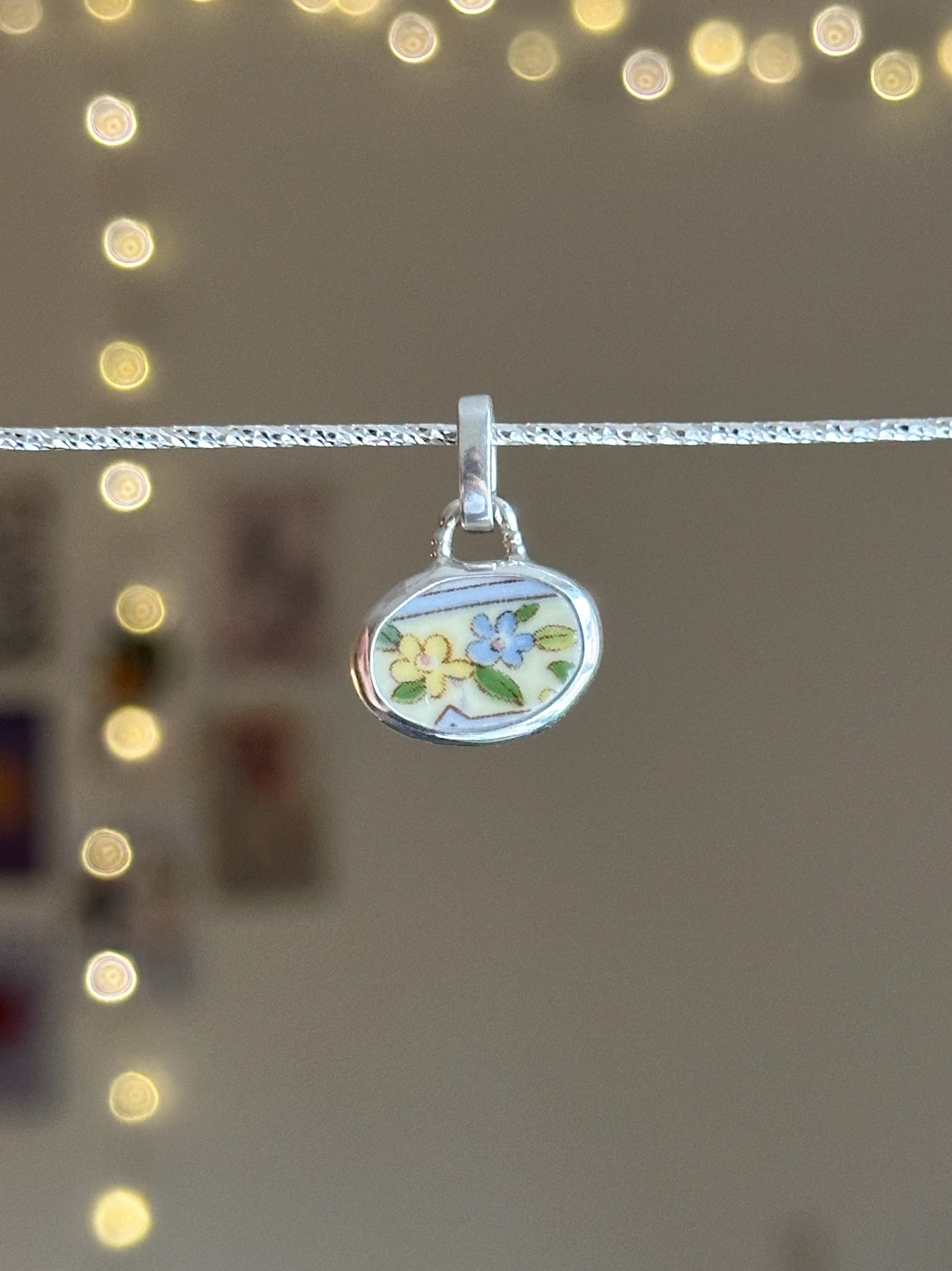 Vintage pottery charm