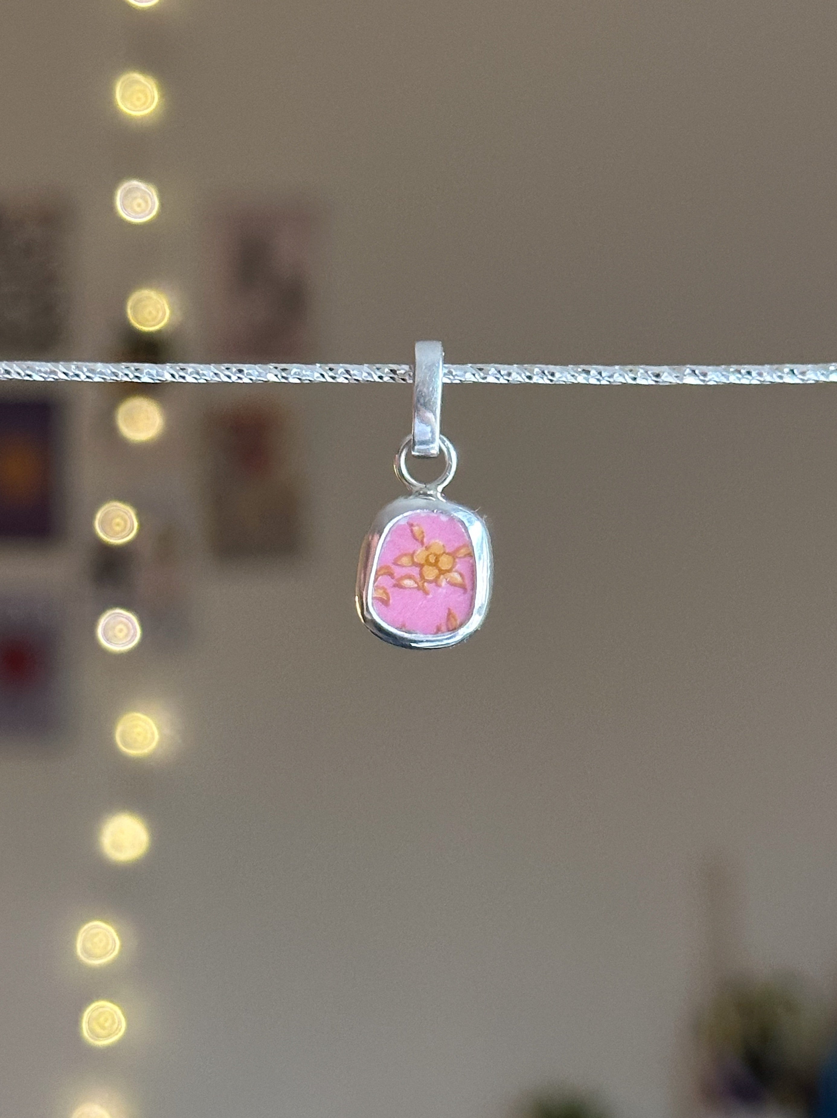 Vintage pottery charm