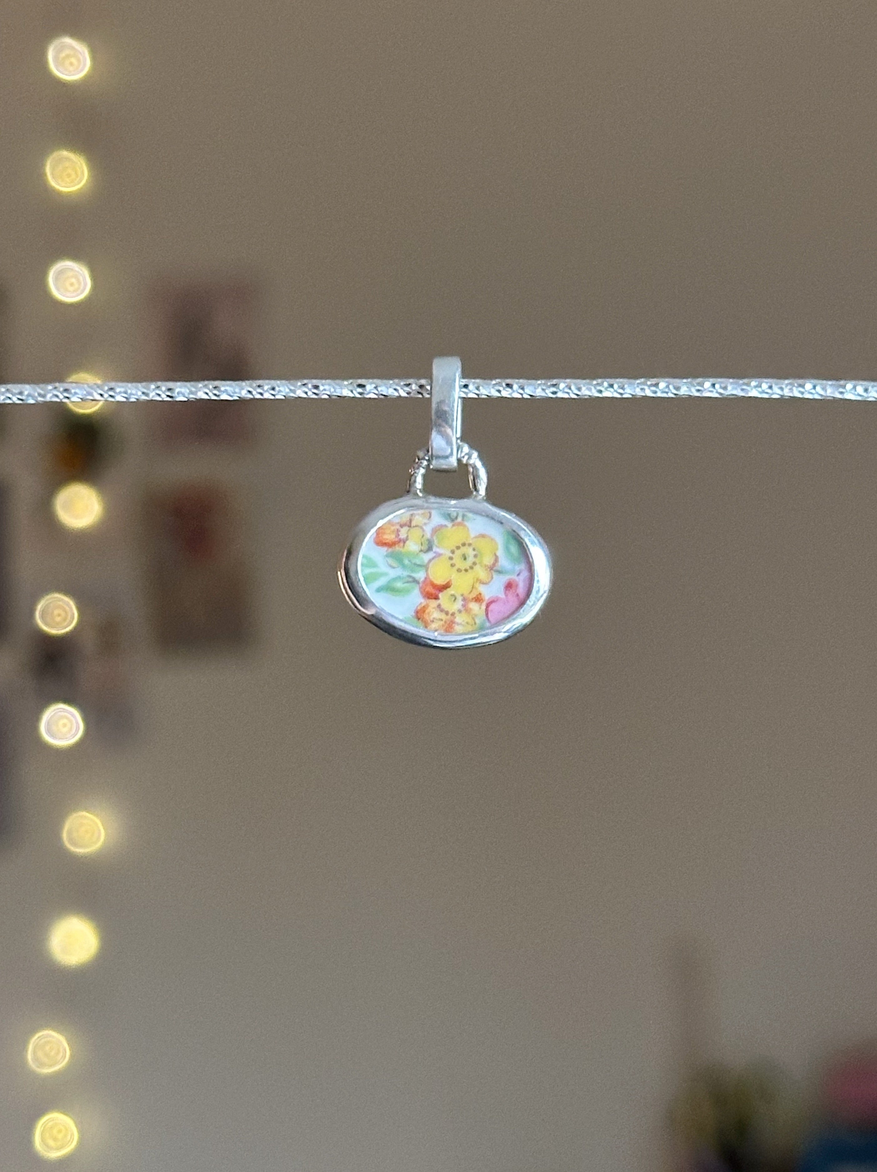 Vintage pottery charm