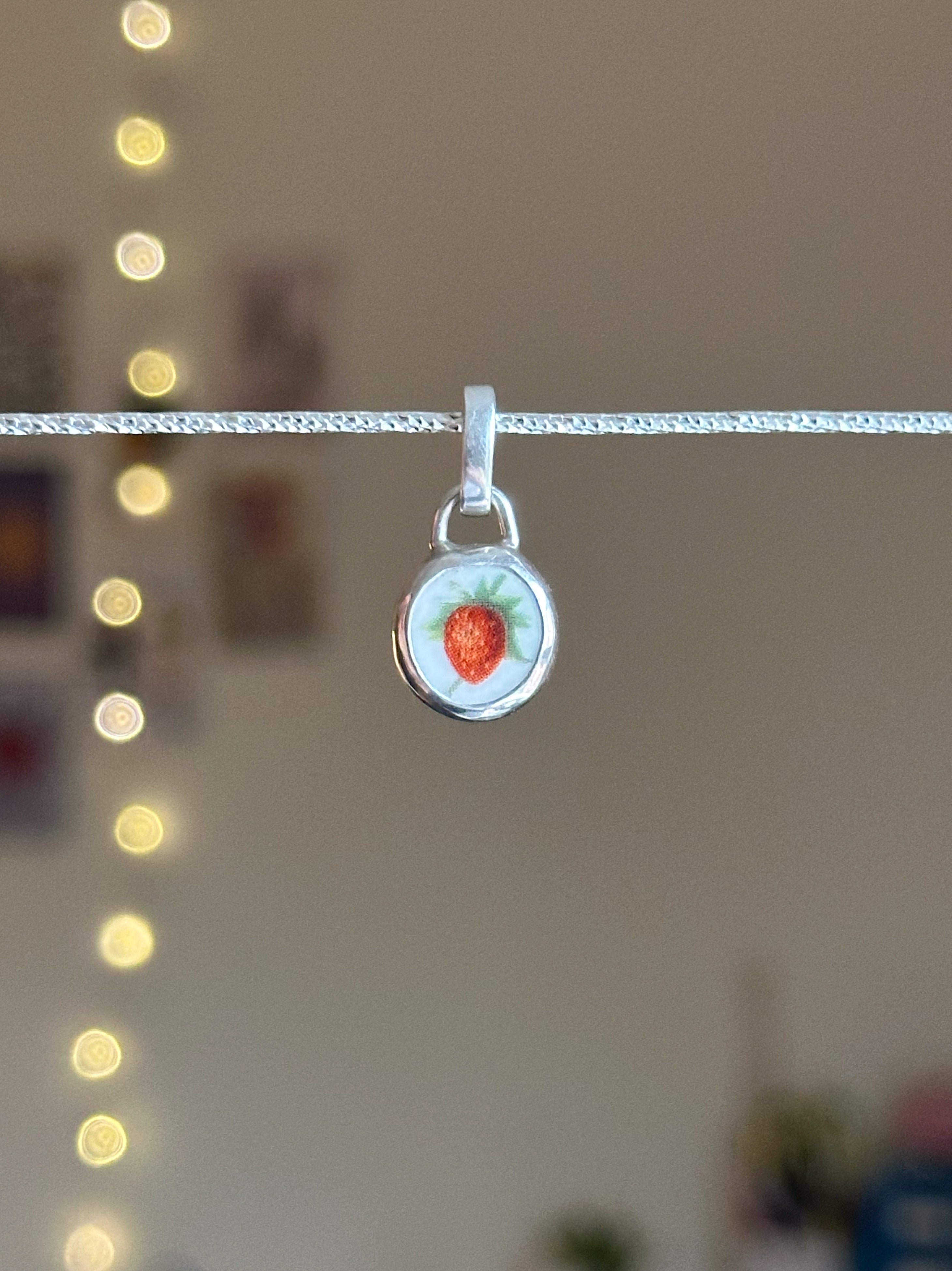 Vintage pottery charm