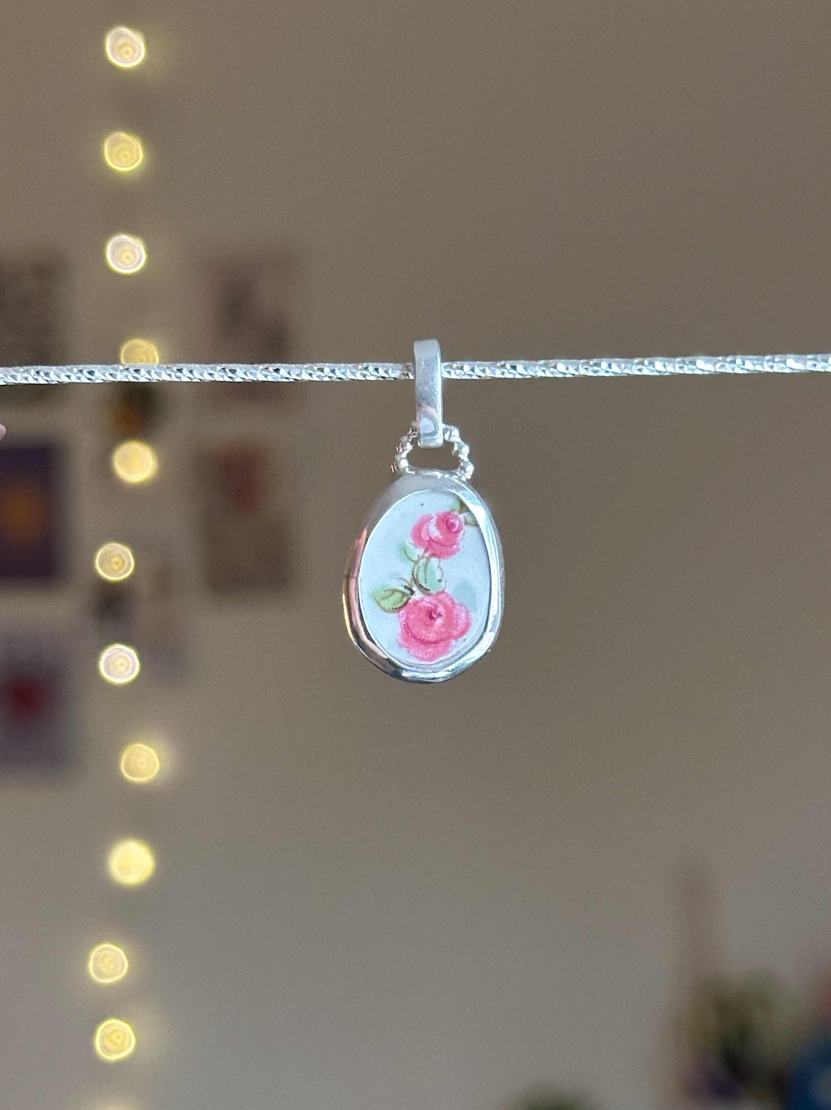 Vintage pottery charm