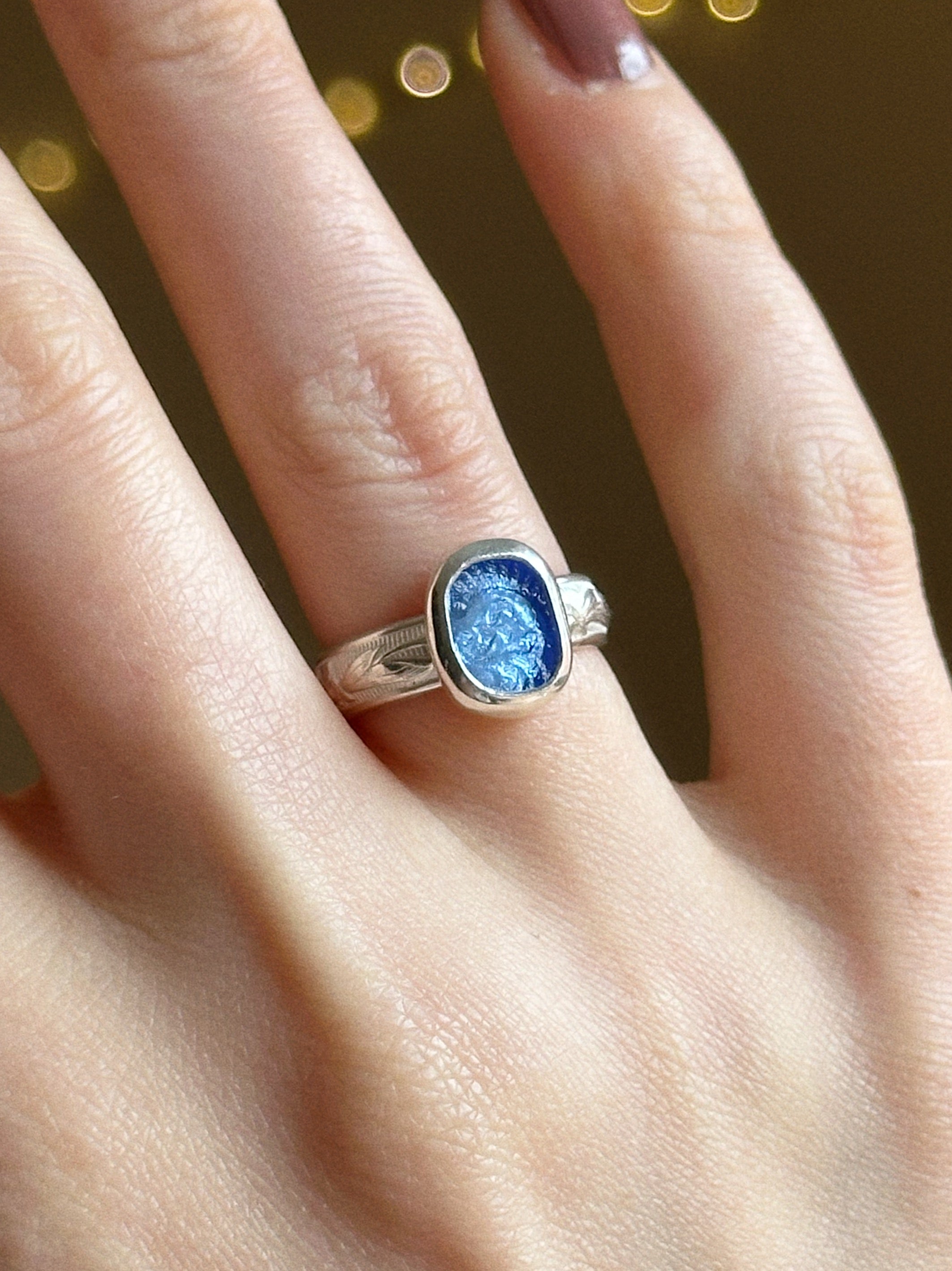 Vintage glass ring