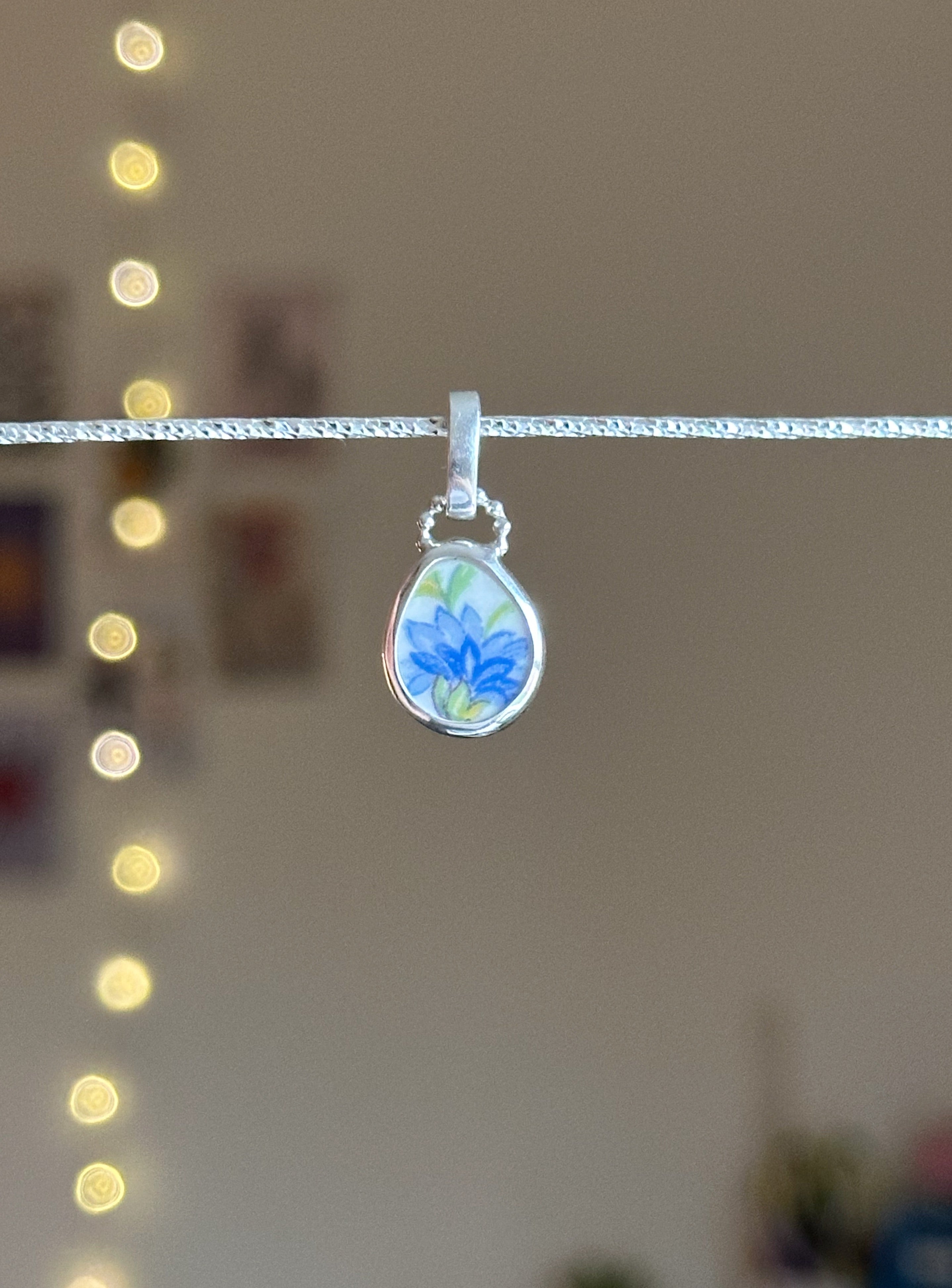 Vintage pottery charm