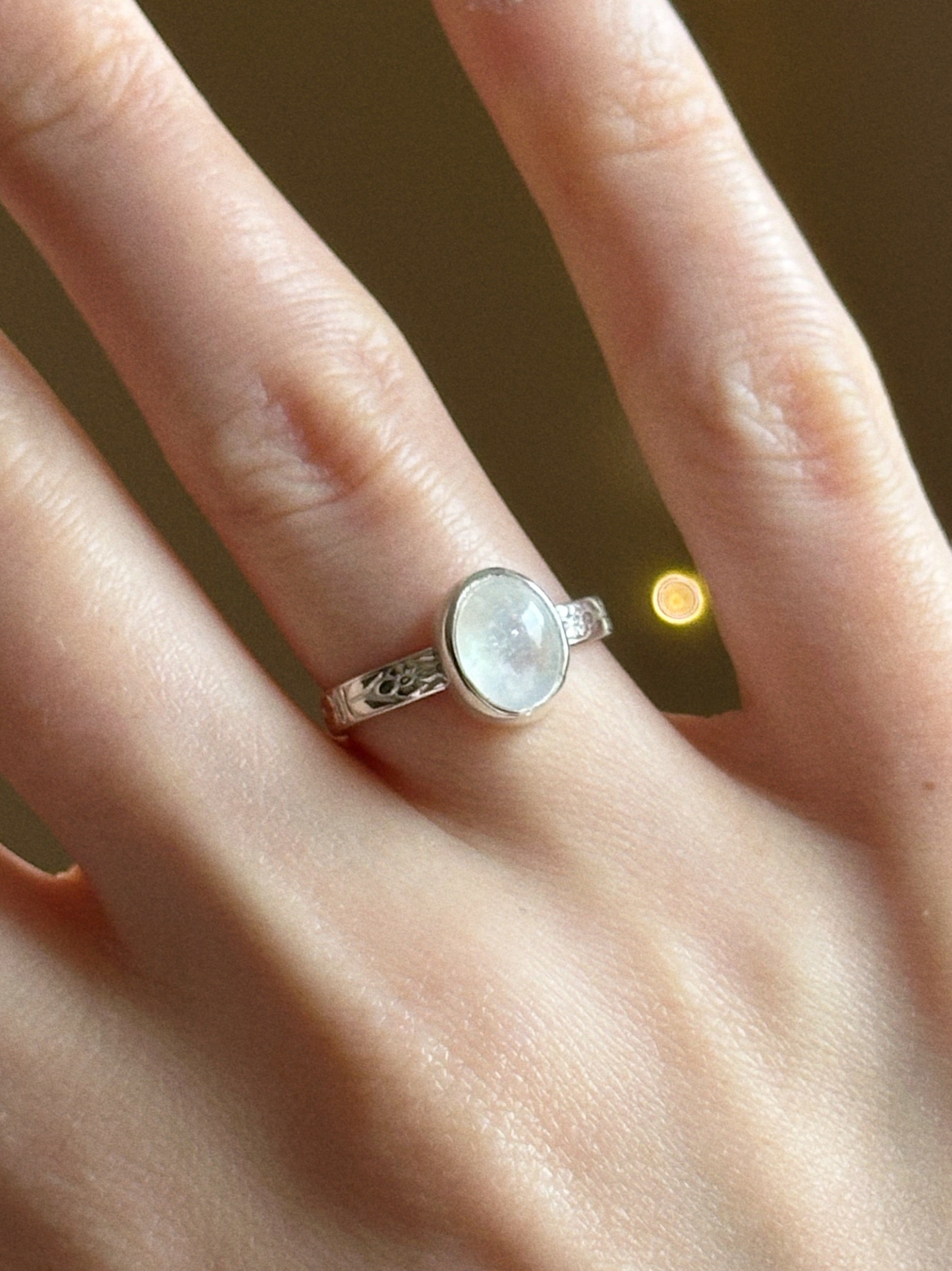 Moonstone ring