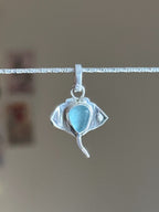 Sea glass manta ray
