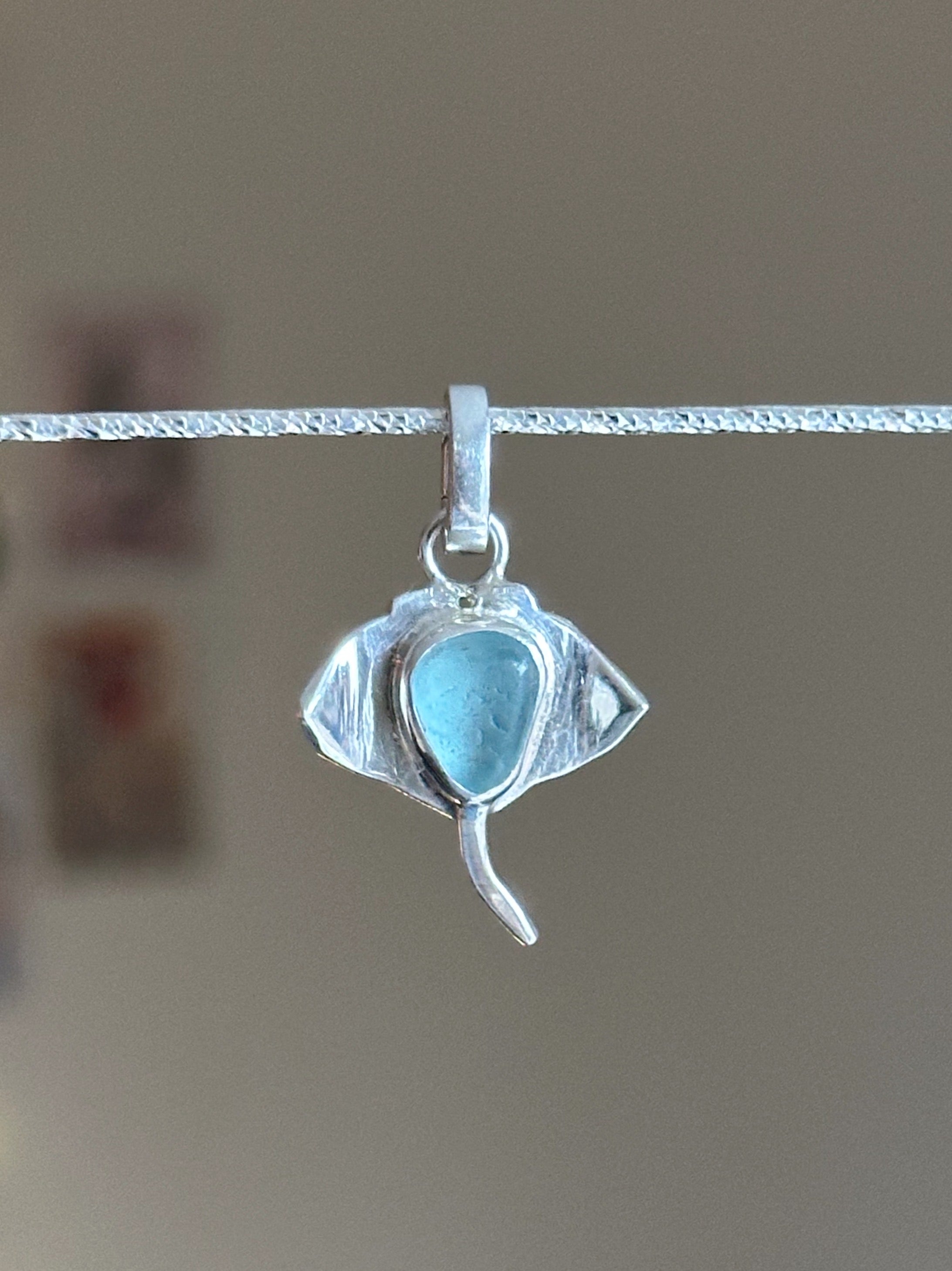 Sea glass manta ray