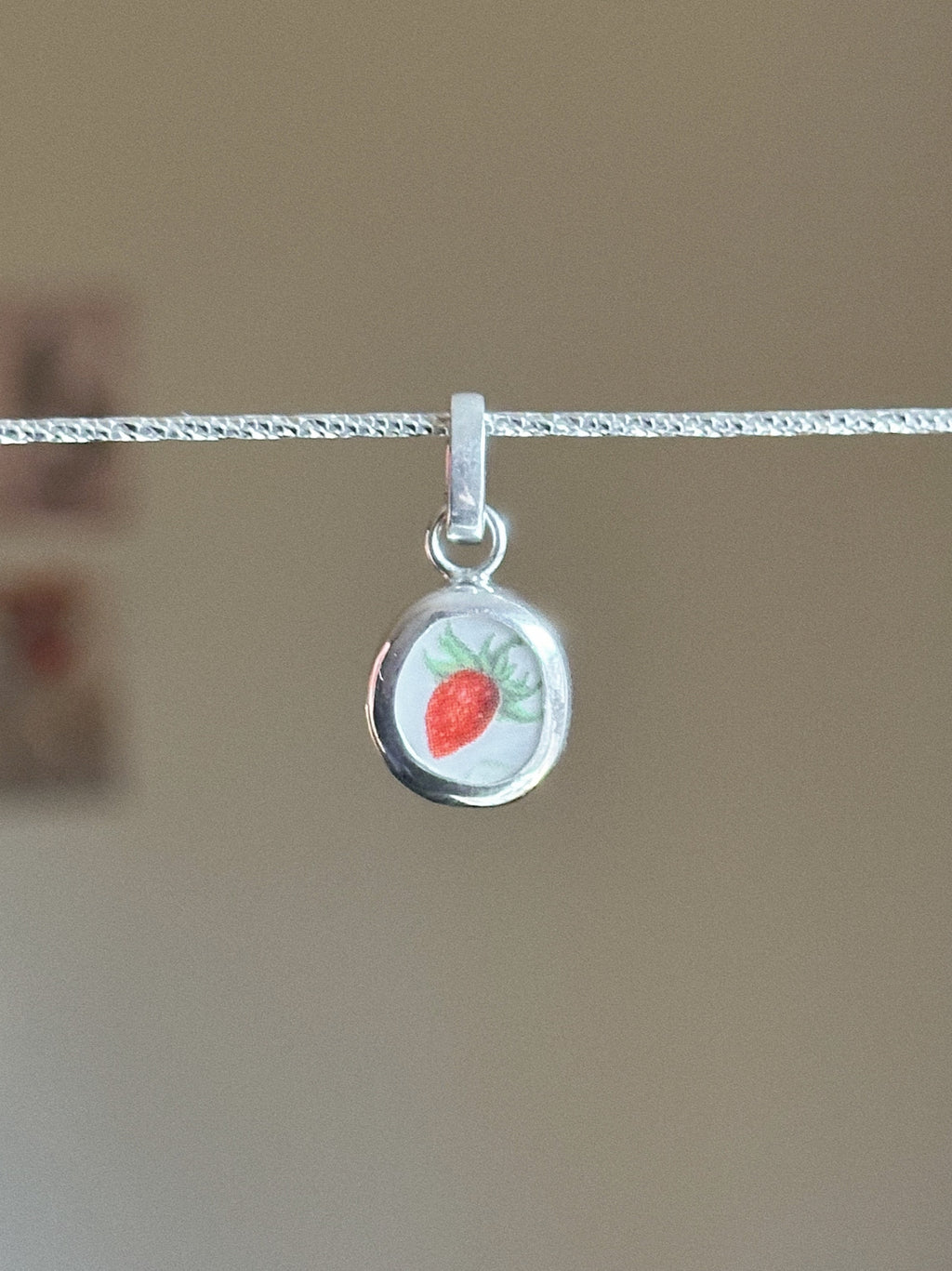 Vintage pottery charm