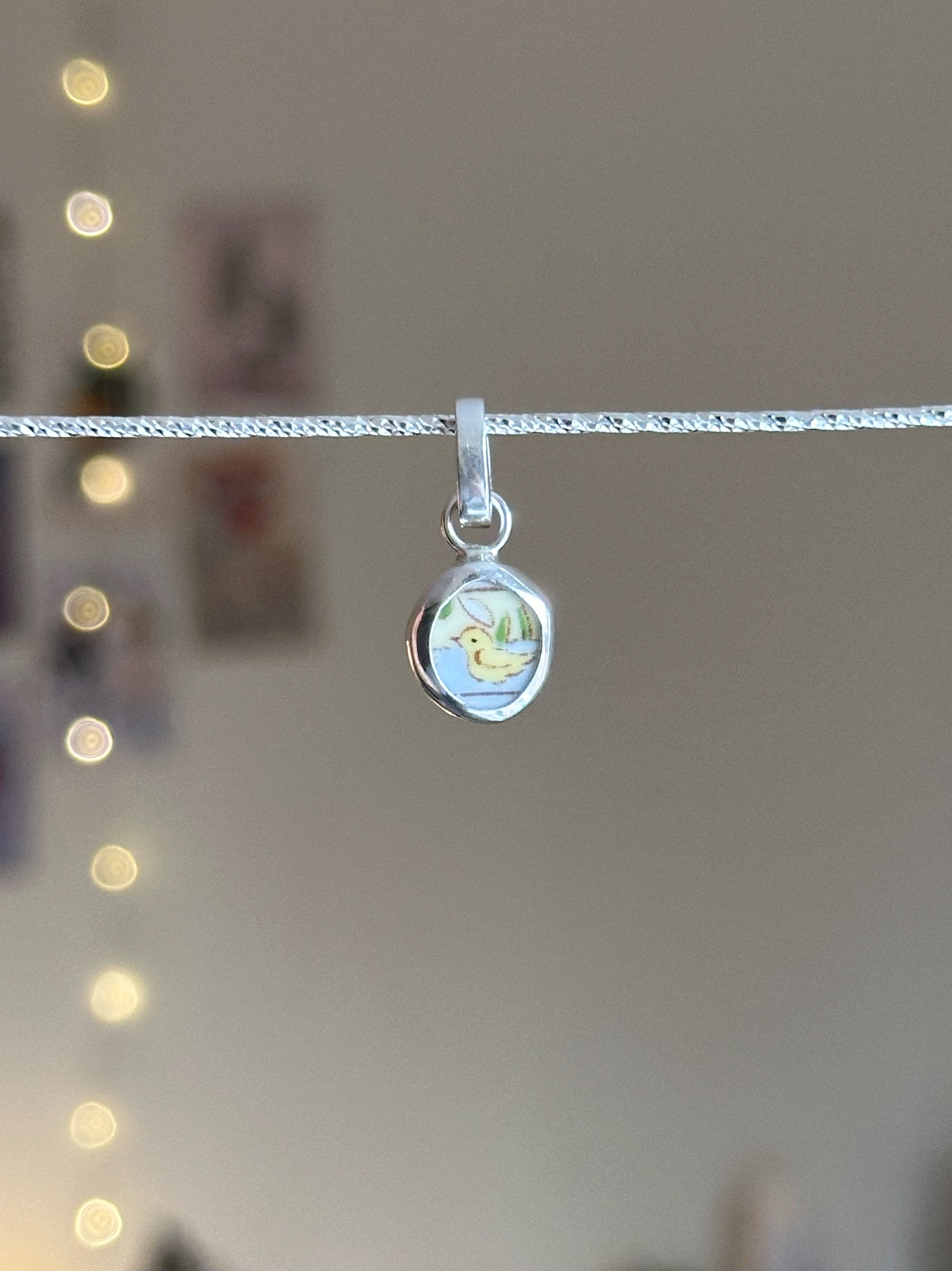 Vintage pottery charm