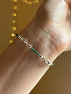 Monstera charm keeper bracelet