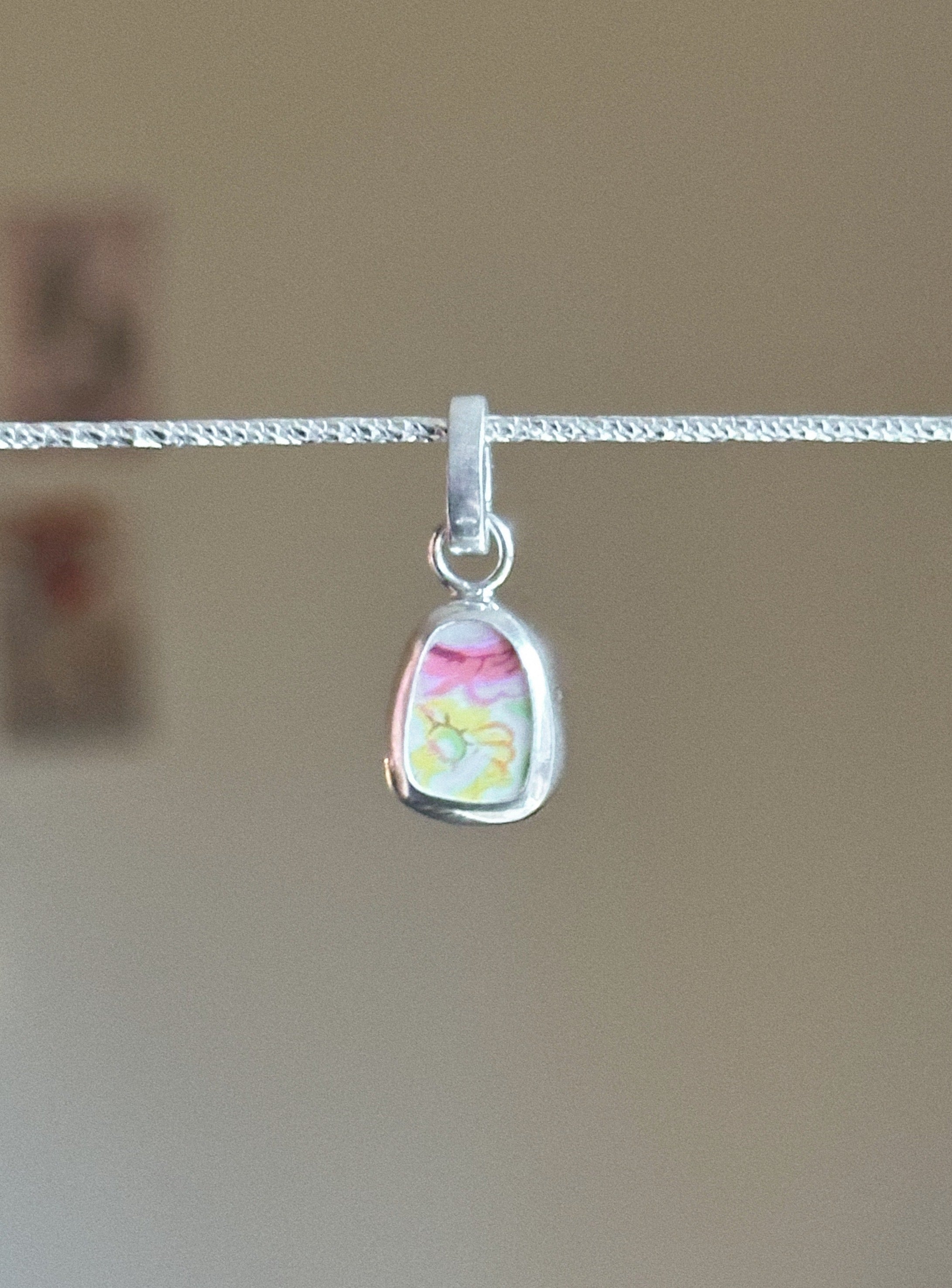 Vintage pottery charm