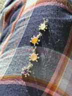 Amethyst bug pendant + necklace chain