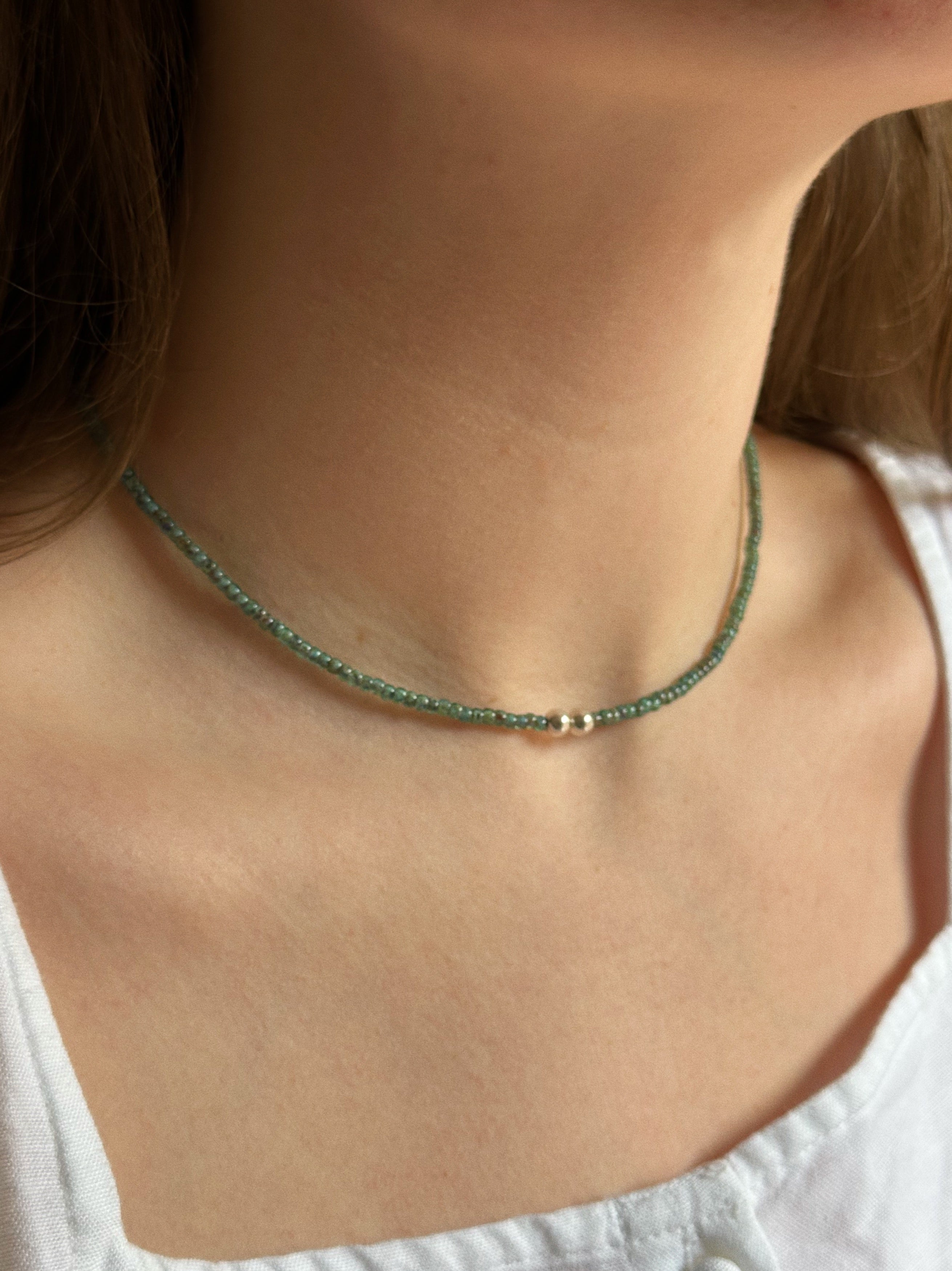 Monstera charm keeper necklace