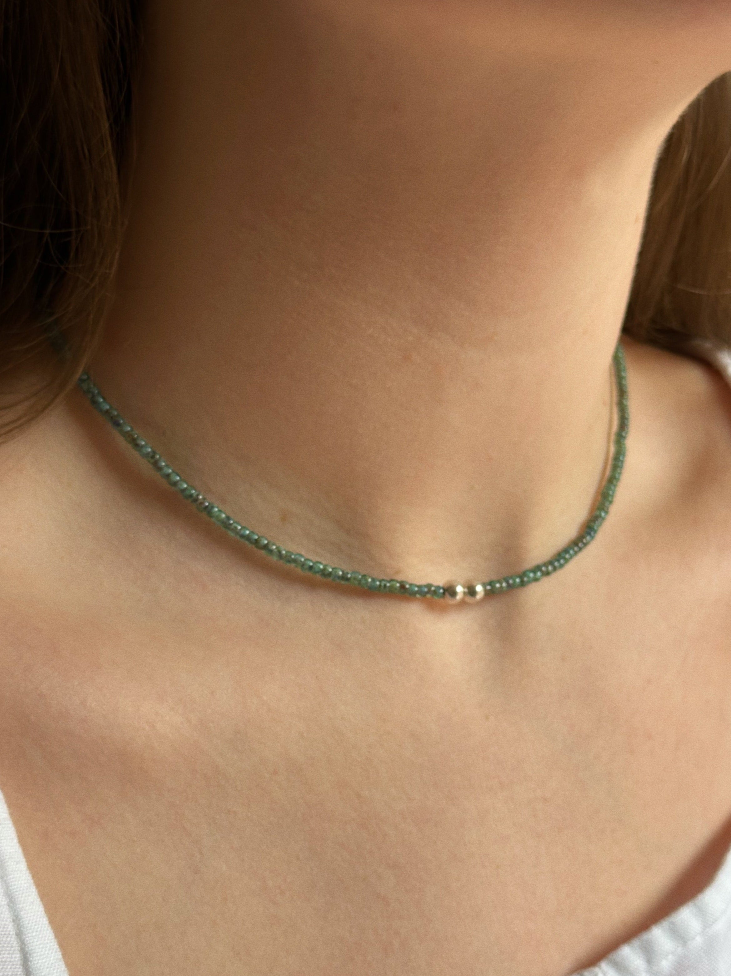 Monstera charm keeper necklace