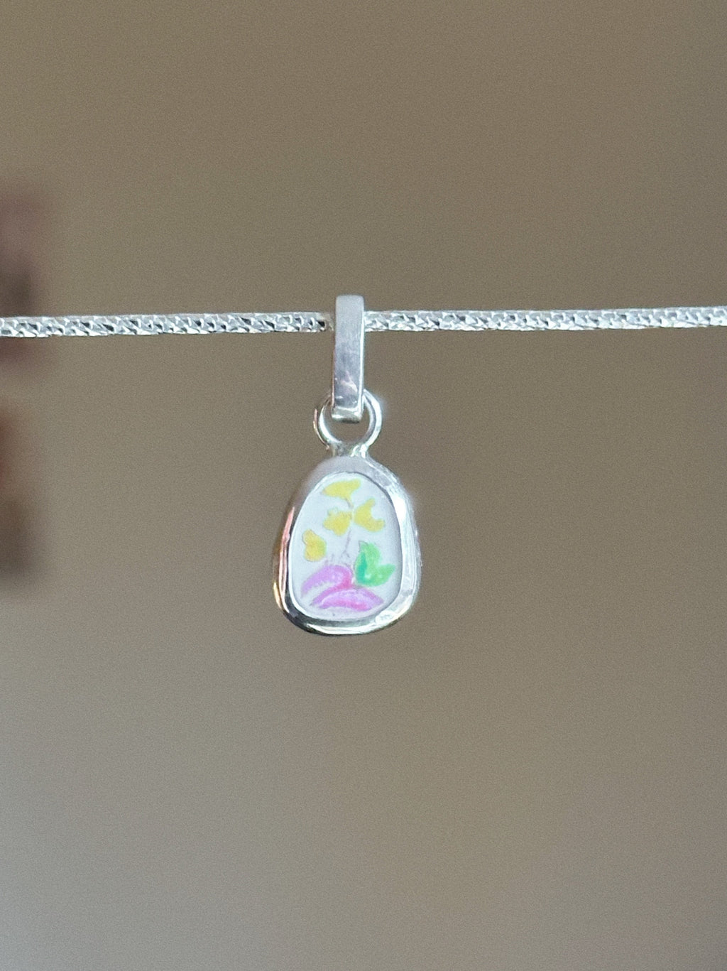 Vintage pottery charm