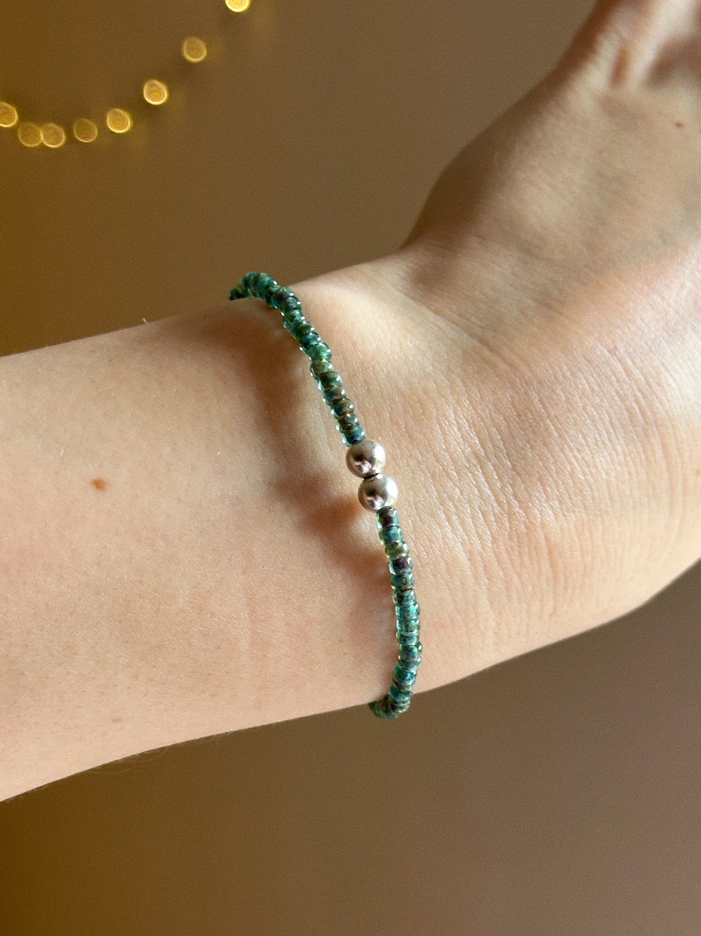 Monstera charm keeper bracelet