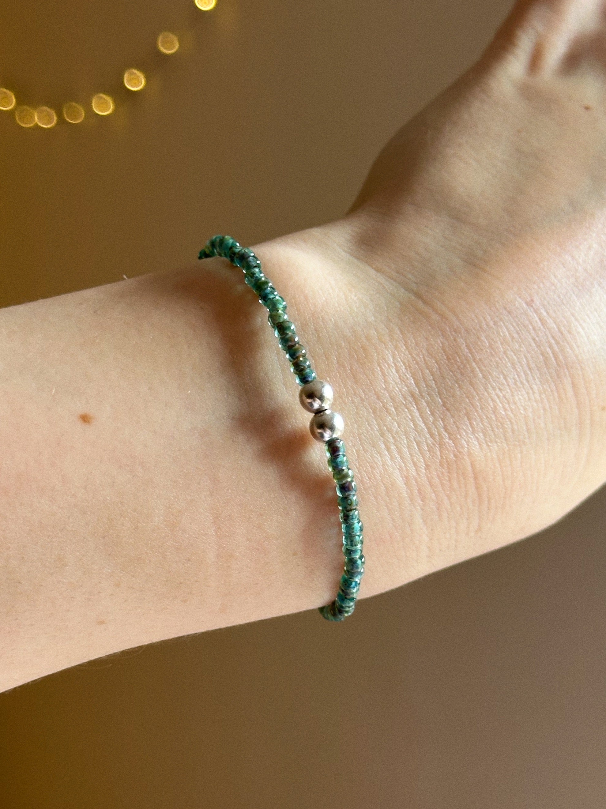 Monstera charm keeper bracelet