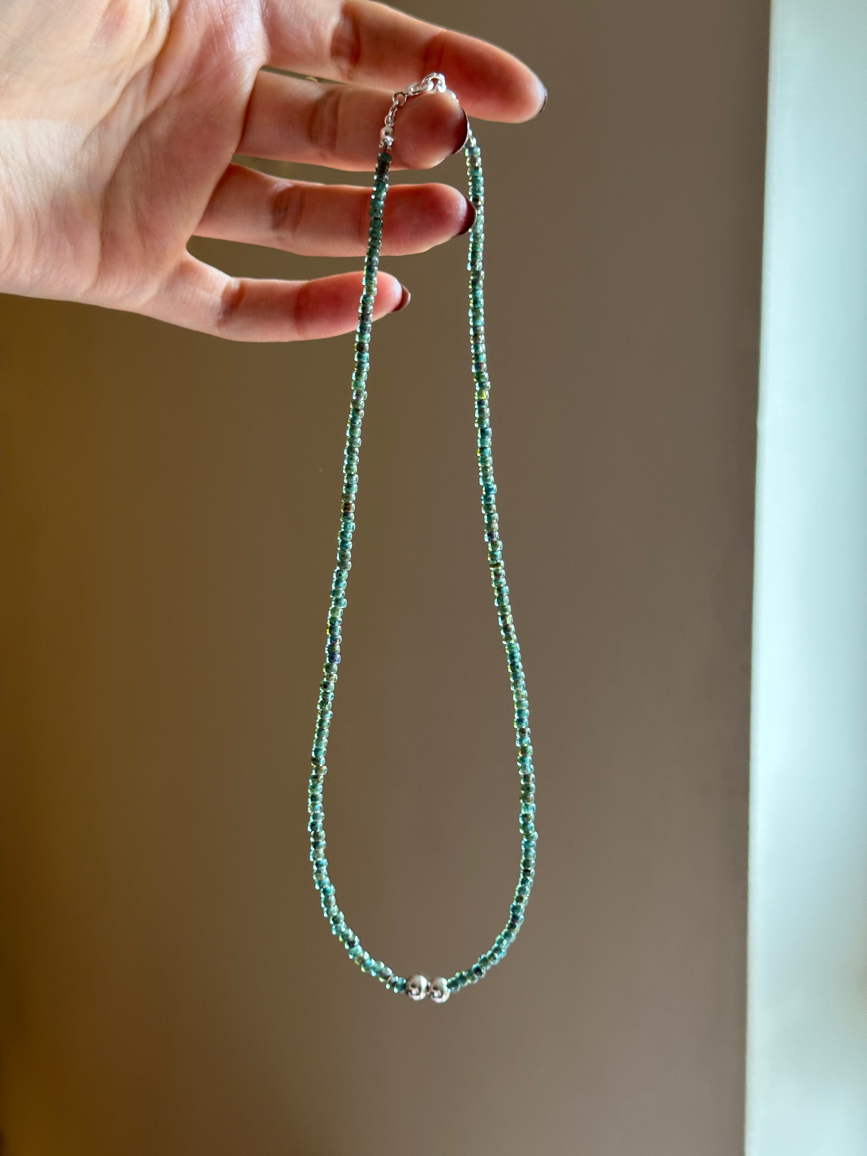 Monstera charm keeper necklace
