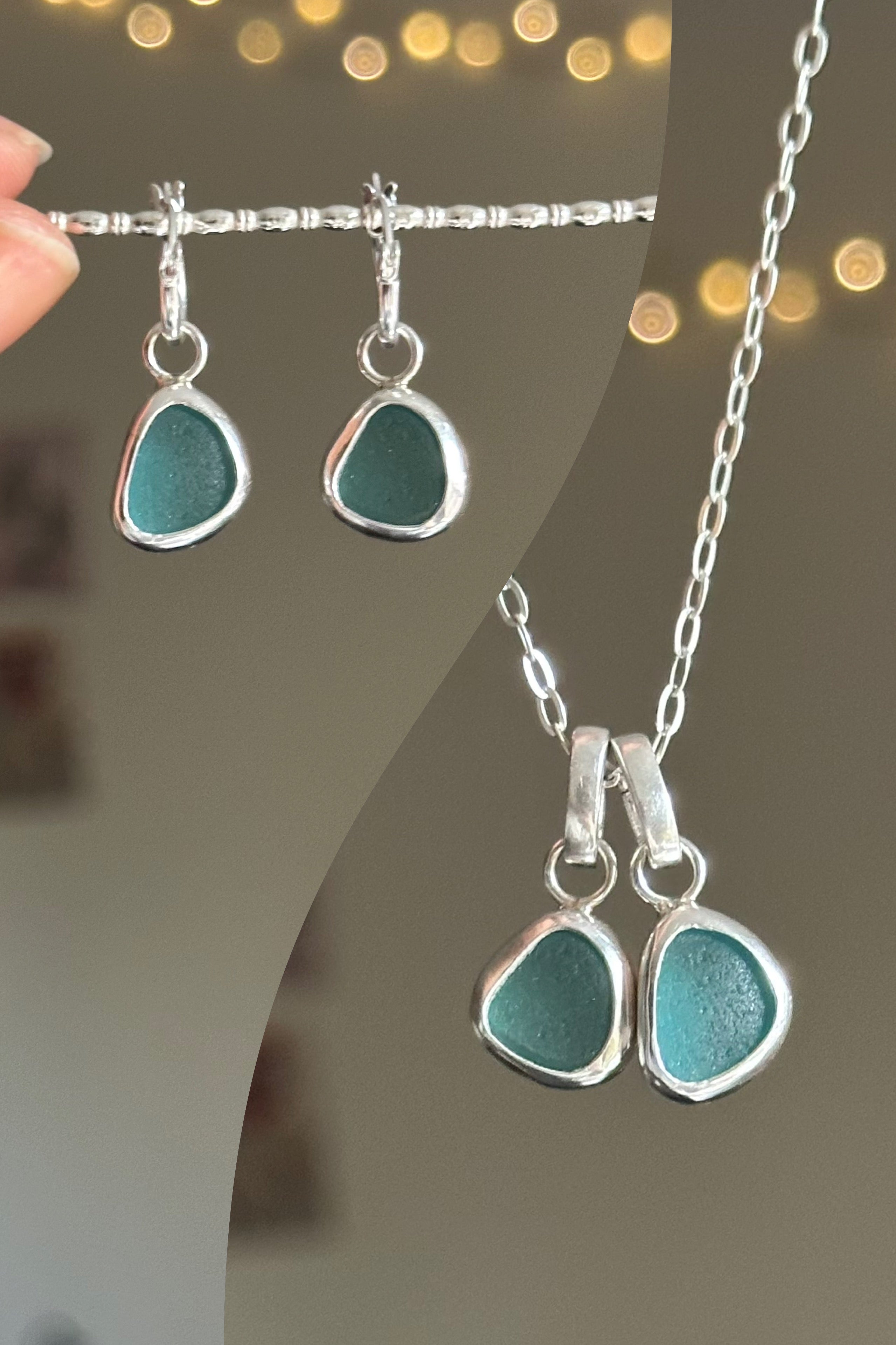 Earrings & 2x necklace chain bundle